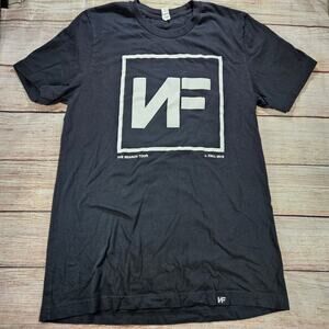 NF The Search Tour Men's Medium Black 100% Cotton Graphic T-Shirt